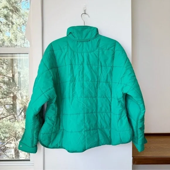 NWT Free People Pippa Packable Puffer Jacket Green Medium - Picture 7 of 10